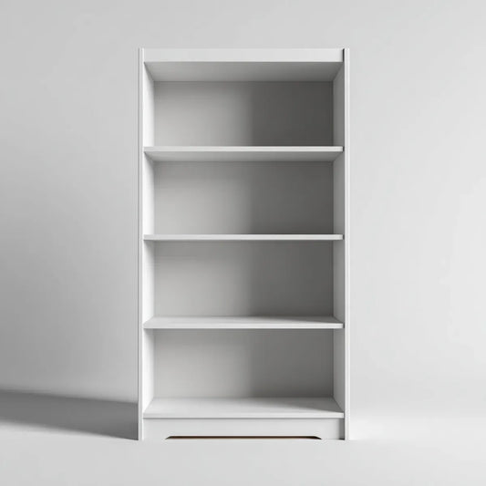 Étagère de rangement pour armoire blanche 50 x 40 x 200 cm en panneaux de particules mélaminés rectangulaire